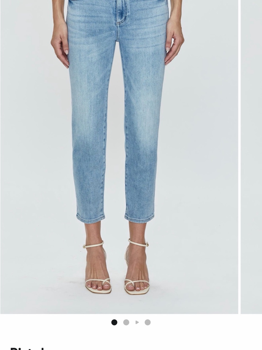 pistola Monroe high waisted Cropped cigarette Jeans